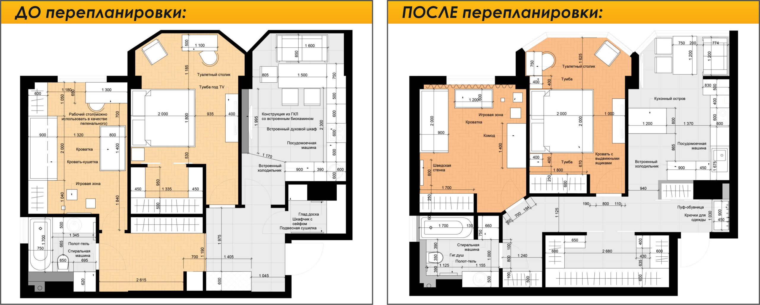 Перепланировка заключается в изменении конфигурации и характеристик квартиры. Перепланировку можно совместить с изменением дизайна квартиры или нежилого помещения